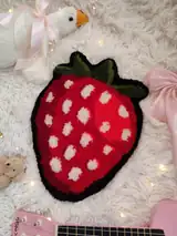 килим ручної роботи полуниця дизайнерський tufting килим у формі полуниці декор