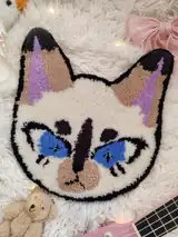 килим ручної роботи котик у дитячу кімнату tufting дитячий килим з котом